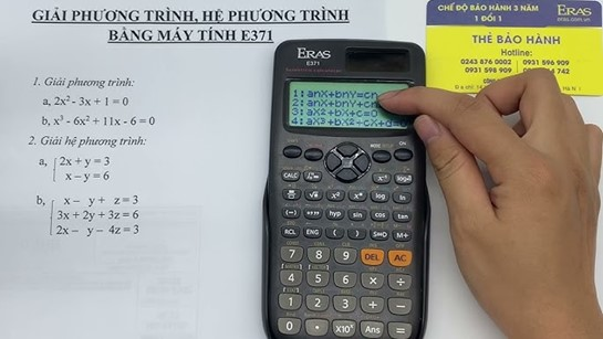 SỰ CẦN THIẾT CỦA MÁY TÍNH CẦM TAY  TRONG CÁC KỲ THI